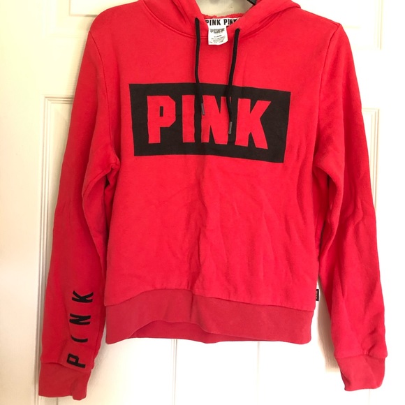 PINK Victoria's Secret Tops - PINK red hoodie